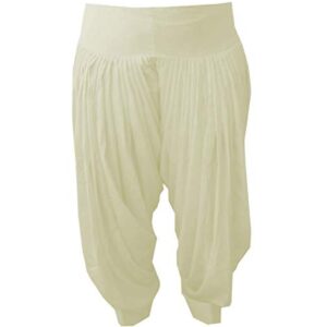 VTN Women's Cotton Patiala Salwar/Patiala Pant with Heavy Fall
