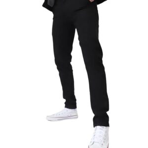 Urbano Fashion Men's Slim Fit Black Stretch Jeans