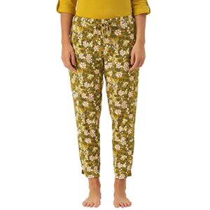 Enamor Women's Tapered Fit Mid Rise Pants