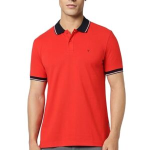 Van Heusen Men's Cotton Regular Fit Polo T-Shirt