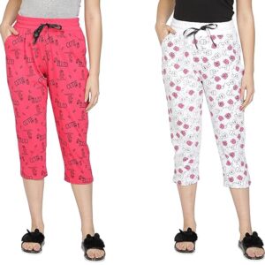 Club A9 Women's Cotton Capris (Pack of 2)