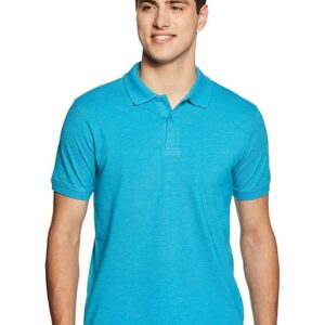 Amazon Brand - Symbol Men's Solid Cotton Rich Polo T Shirt | Collar Tshirts | Half Sleeves | Plain-Regular Fit