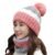 Alexvyan Twist Color Winter Very Soft Warm 1 Set Snow Proof Knitted Ball Cap (Inside Fur) Woolen Beanie Cap + Neck Muffler Scarf Set for Ladies Women Girl