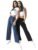 Fflirtygo Cotton Solid Track Pant/Lounge Wear/Pocket Payjama �100% Export Quality Soft Cotton Night Wear/Pocket Pyjama for Women Combo Pack, Black & Blue Pyjama