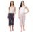 Fflirtygo Women’s Cotton Printed Nightwear Capris Pack of 2